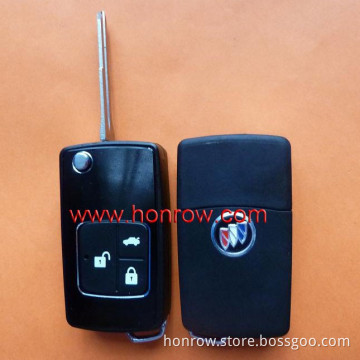 High quanlity car key shell/case/Key fob for Buick 3 button modified folding remote key blank